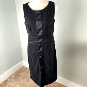 Dress Barn Women’s Sleeveless Shift Midi Dress Size 10 Black